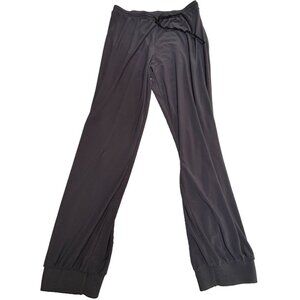 Alain Murati Women's Margot Track Stretch Trousers Jogger Pants Dark Gray Small